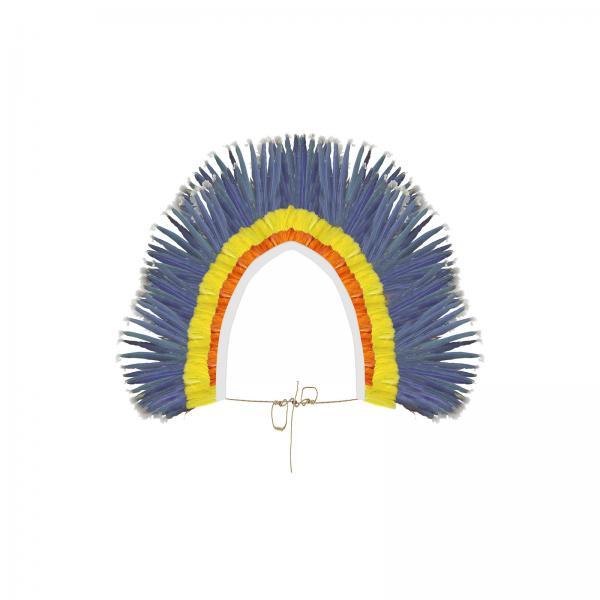 Gravura para Quadros Cocar de Índio Penas Coloridas - Afi5691