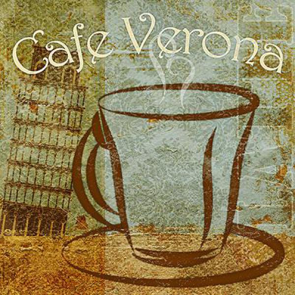 Gravura para Quadros Saboroso Caf Verona - 8562-12 - 30x30 Cm