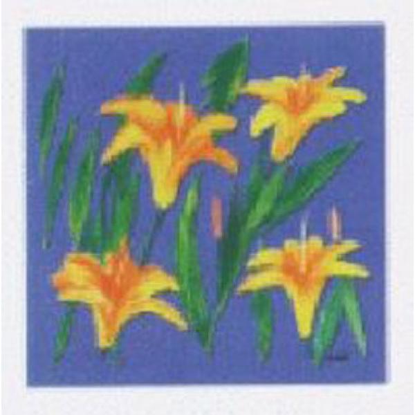 Gravura para Quadros Pintura Floral - Ncn3256/1 - 20x20 Cm