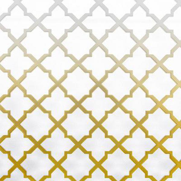 Gravura Abstrata para Quadros Wire Fence Yellow Ii 30x30 Cm