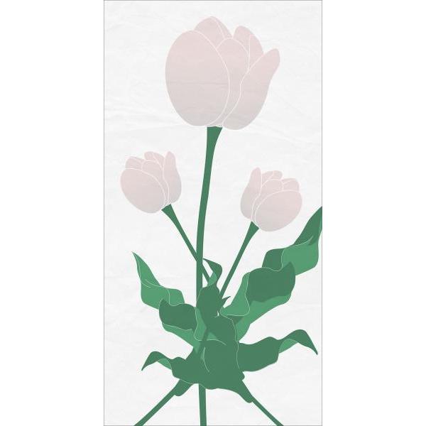 Impresso em Tela para Quadro Painel Floral Tulipa Ros - Afic5149