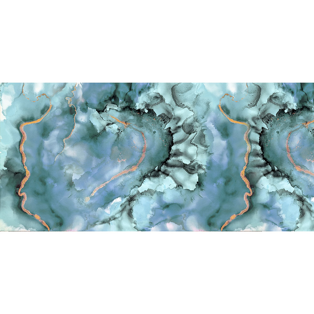 Gravura para Quadros Abstrato Azul Profundo - Afi13340 - 190x90 Cm