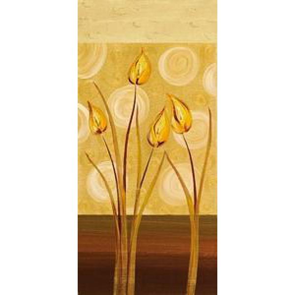 Gravura para Quadros Pster Decorativo Floral - Dn319 - 30x70cm