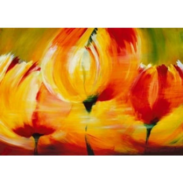 Gravura para Quadro Pster Floral Ilustrativo - Bl1735 - 100x70 Cm