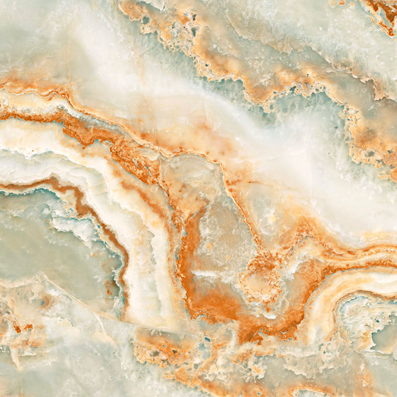 Gravura para Quadros Abstrato Mrmore Laranja Espuma Oceano - Afi16112
