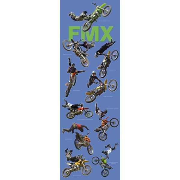Gravura para Quadro Painel Motocross Freestyle - 01911 - 30x90 Cm