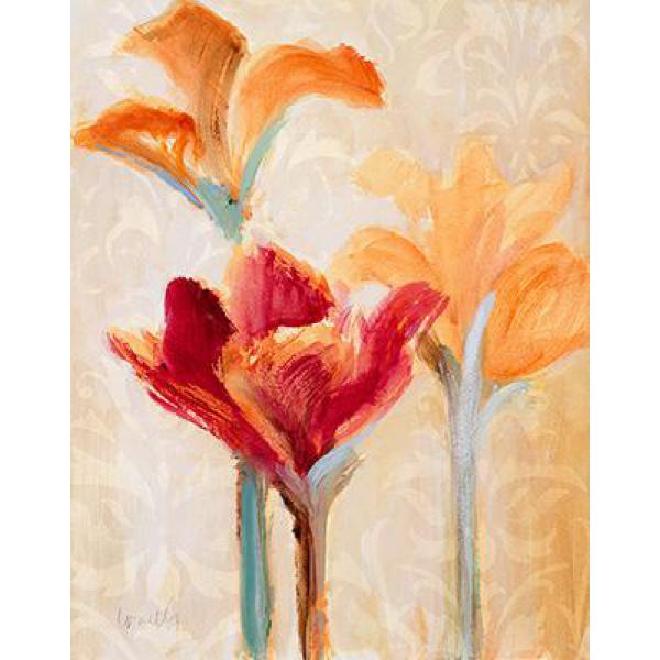 Gravura para Quadros Decorativo Floral - 8549-2228 - 55x70 Cm