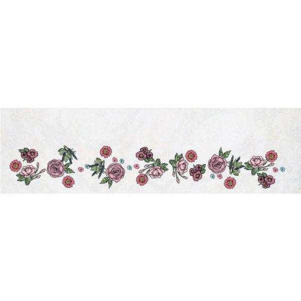 Gravura para Quadros Decorativo Listelo Floral - Afi2092 - 76x22cm