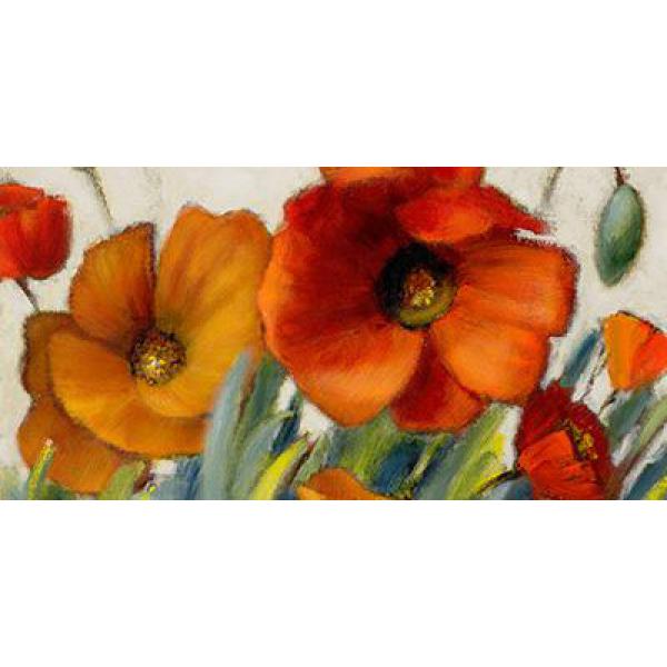 Gravura para Quadros Decorativos Floral - 7958b-1224 - 60x30 Cm
