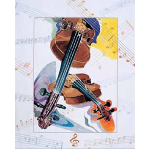 Gravura para Quadros Painel Par Violino - Ncn838-3 - 40x50 Cm
