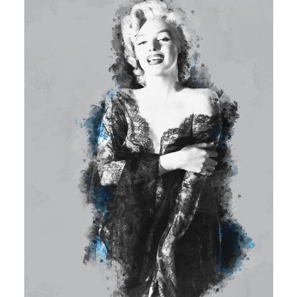 Impressão em Tela para Quadros Decorativos Ídolo Marilyn Monroe I - Afic3780