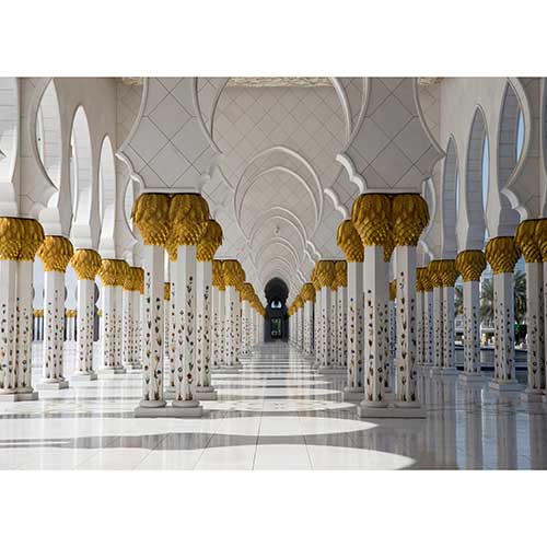 Gravura para Quadros Pilares Arcos Emirados Arabes - Afi18325