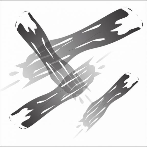 Gravuras para Quadros Abstrato com Riscos Cinza, Preto Fundo Branco - Afi4462