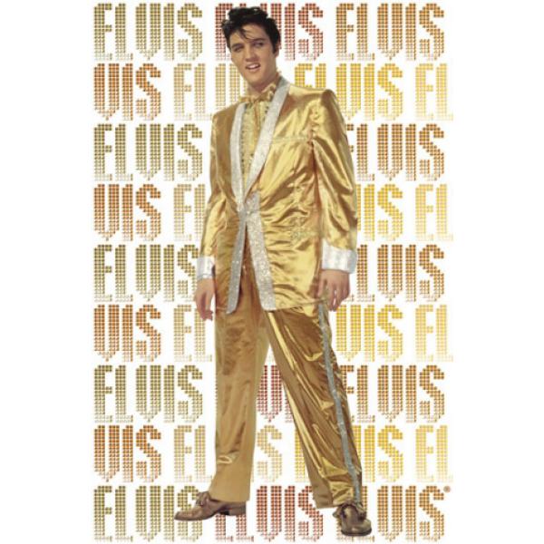 Gravura para Quadros Elvis Presley Dourado 01478 - 60x90 Cm