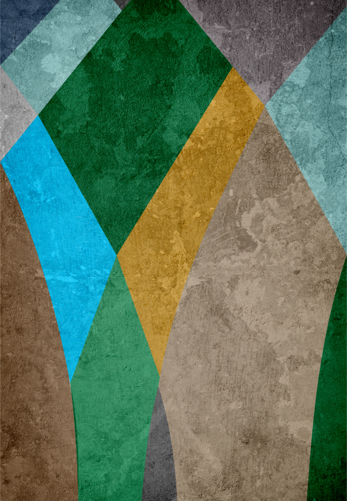 Gravura Abstrata Traos Coloridos para Quadros Decorativos - Afi6042d - 90x130 Cm