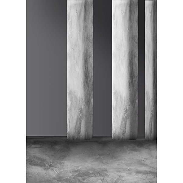 Tela para Quadros Decorativo Abstrato Parede Estruturada Cinza - Afic18812