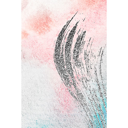 Gravura para Quadros Fundo Abstrato Colorido Traos em Prata I- Afi18070