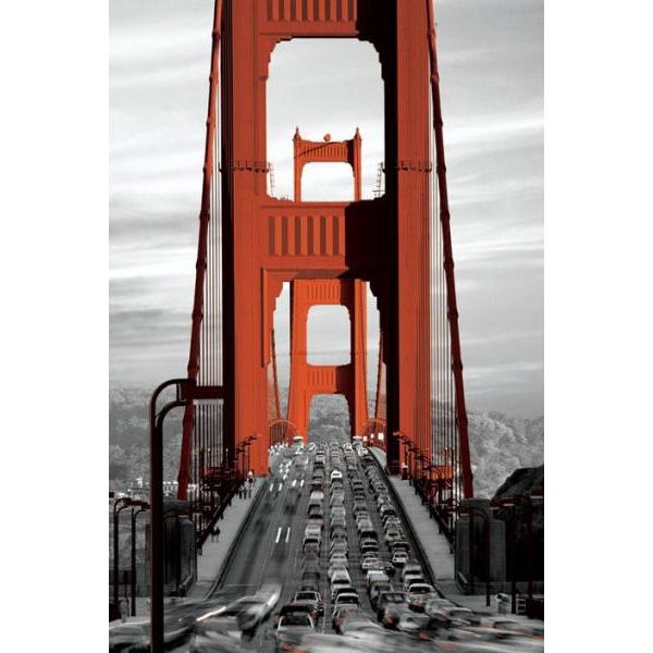 Gravura para Quadros Ponte Golden Gate Pp32052 - 60x90 Cm
