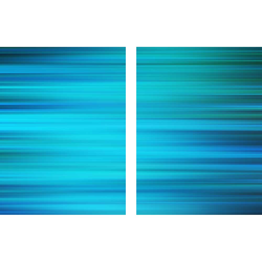 Tela para Quadros Recortado Abstrato Tons de Azul - Afic10881a - 125x80 Cm