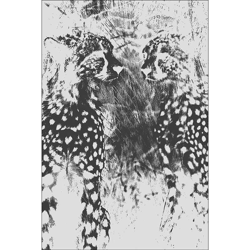 Gravura para Quadros Fotografia Animal Abstrato Preto e Branco - Afi17106