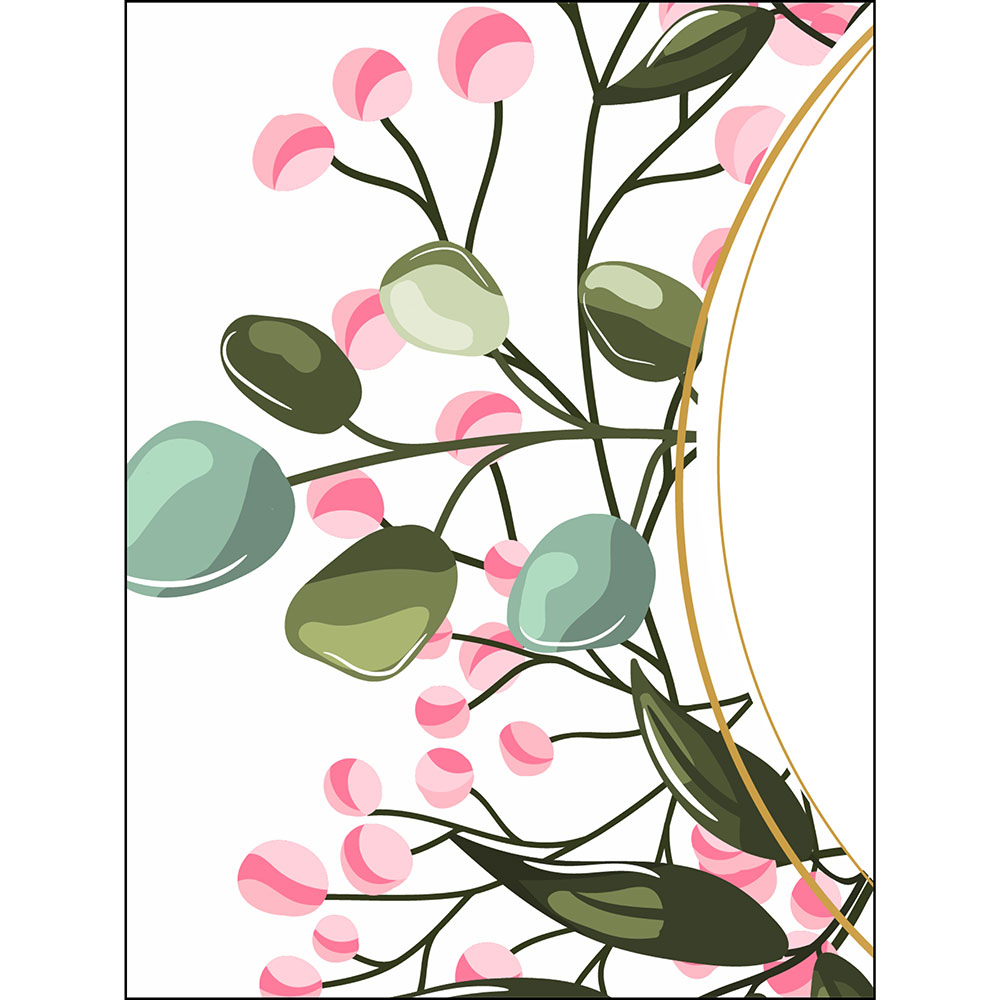 Gravura para Quadros Folhas e Flores - Afi12815