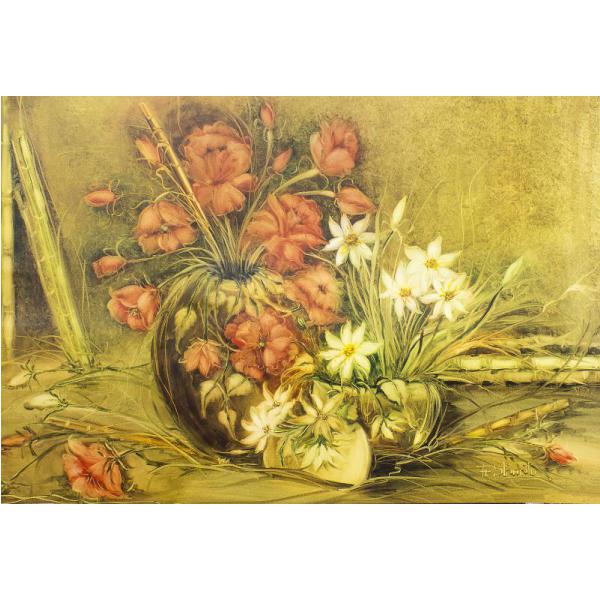 Gravura para Quadros Floral Retr - 10000 - 92x62 Cm