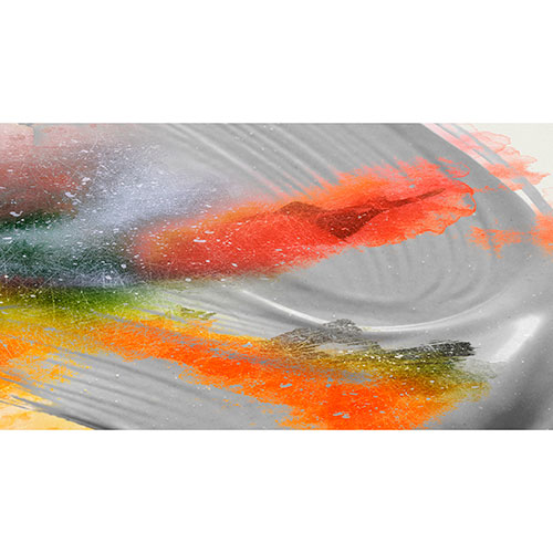 Tela para Quadros Decorativo Abstrato Pigmento em Cores - Afic19157