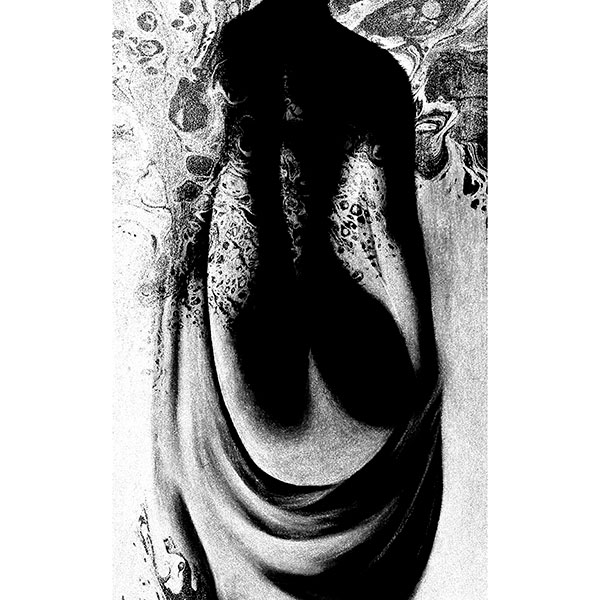 Gravura para Quadros Sombra Corpo Nú Fundo Abstrato - Afi17365