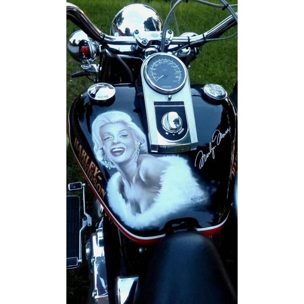 Impresso em Tela para Quadros Moto Adesivo Marilyn Monroe - Afic4021 - 50x88 Cm
