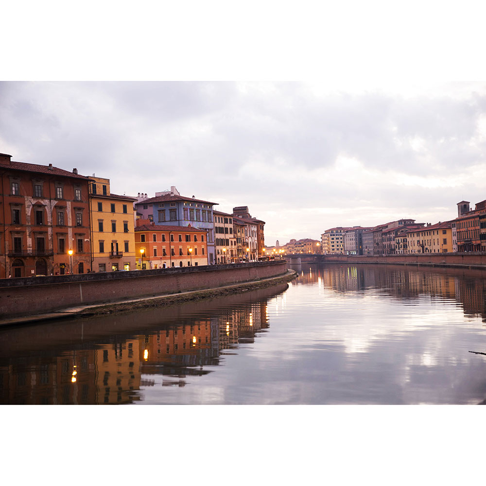 Gravura para Quadros Rio Arno em Florença e Ponte Vecchio - Afi14658