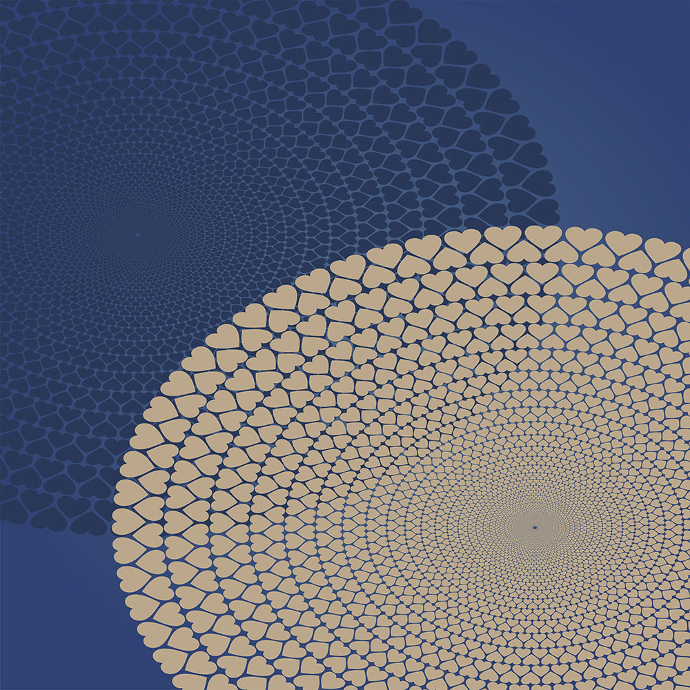Gravura para Quadros Formas Circulares com Coraes - Afi13610