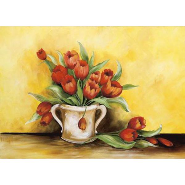 Gravura para Quadros Pster Floral Tulipas - Nb033 - 70x50 Cm