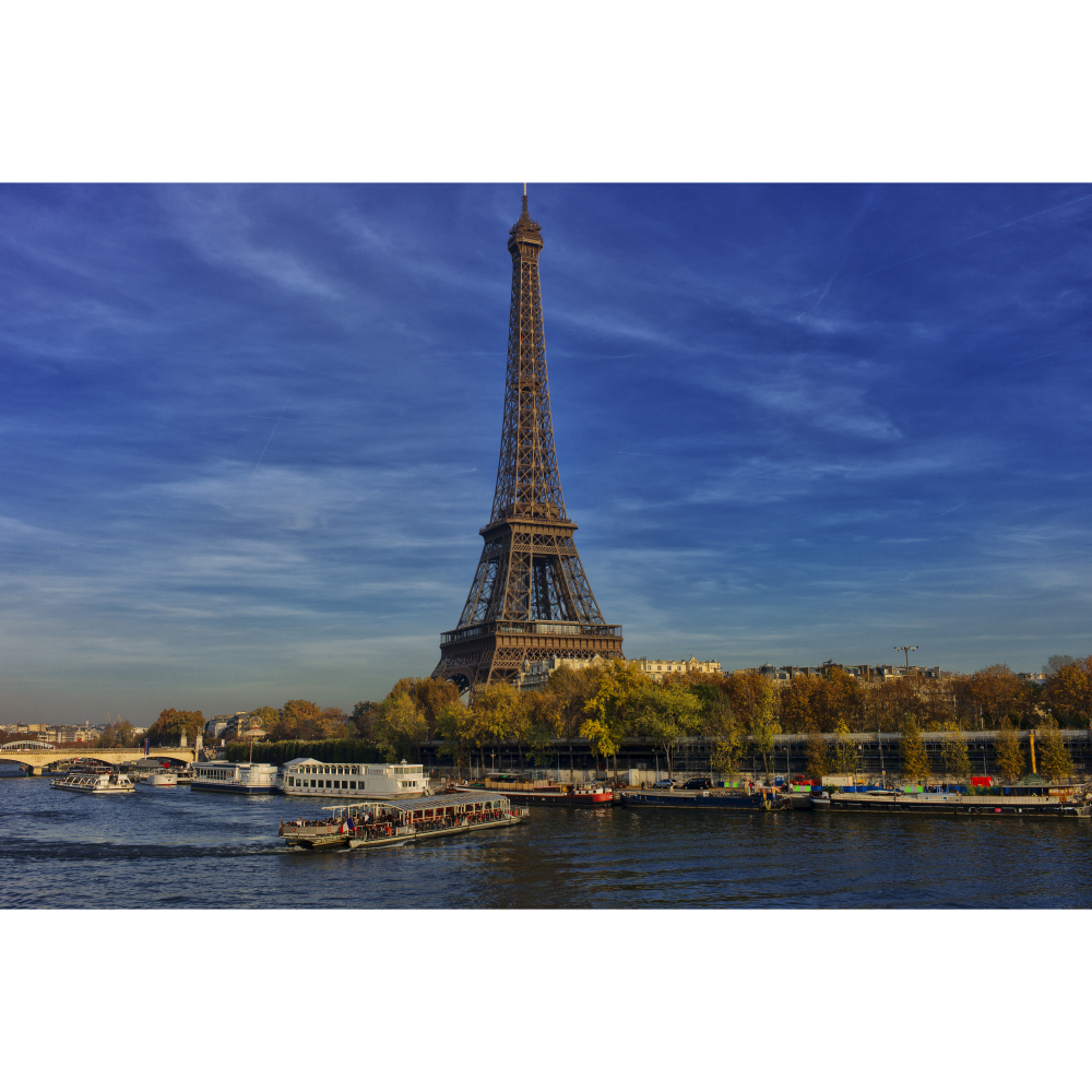Tela para Quadros Panormica Torre Eiffel Por Dorival Moreira - Aficdm047