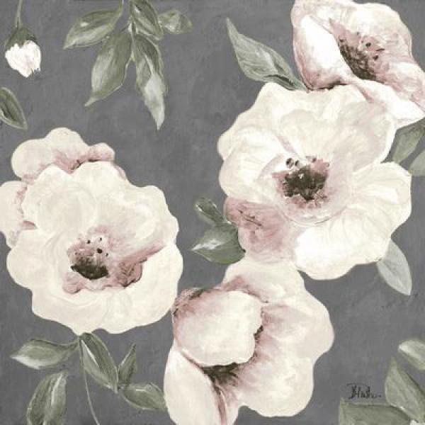 Gravura para Quadros Flores Brancas - 10593a-6 - 15x15 Cm
