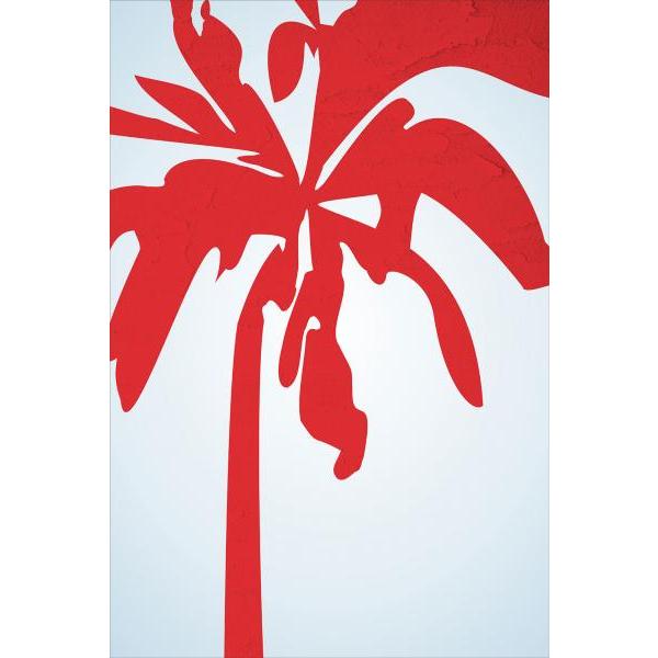 Impresso em Tela para Quadros Painel Palmeira Vermelha - Afic4383