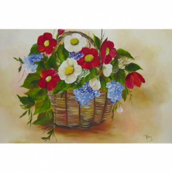 Pintura em Painel Floral R024