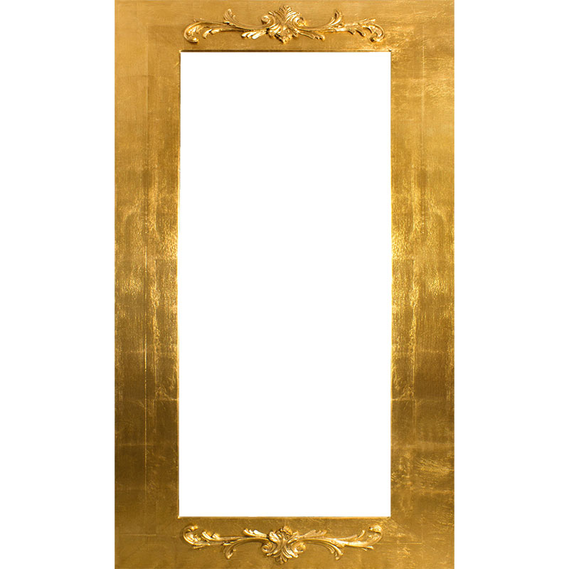 Moldura Clssica em Folha de Ouro e com Apliques de Resina para Espelho - MCFO-1