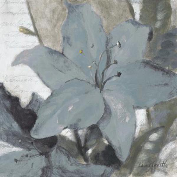 Gravura para Quadro Painel Flor Branca - 7145j-12 - 30x30 Cm