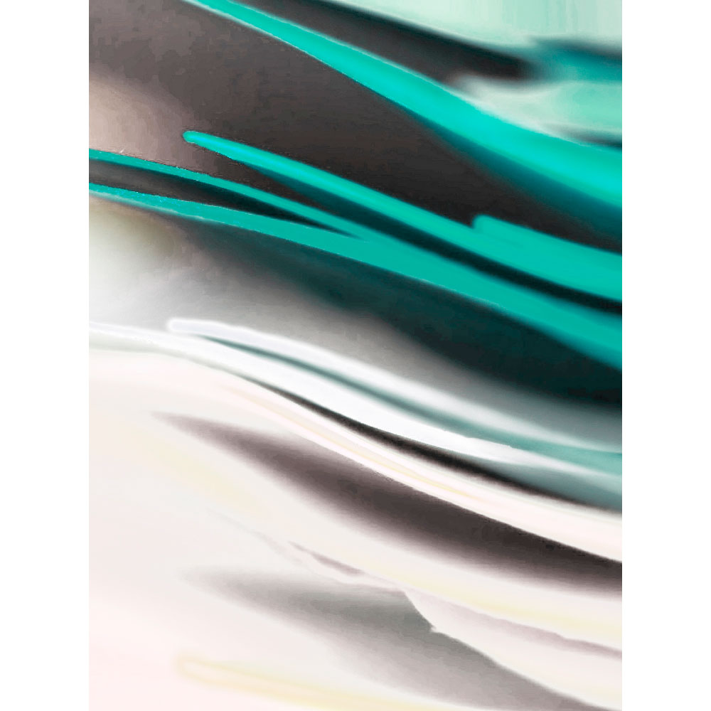Gravura para Quadros Abstrato Verde e Branco - Afi11820 - 50x70 Cm