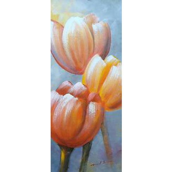Gravura para Quadro Painel Floral Tulipa - 9721077 - 30x70 Cm