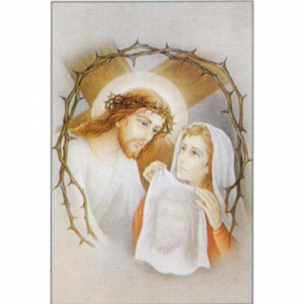 Gravura para Quadros Religioso Vernica e Jesus - R17 - 50x70 Cm