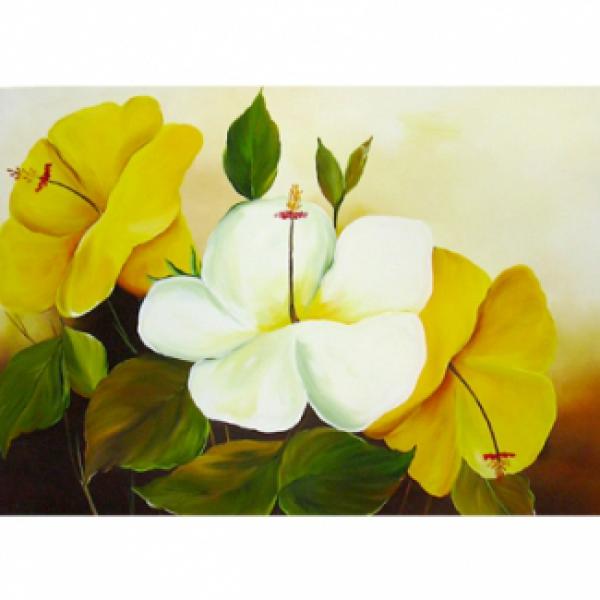 Pintura em Painel Floral R006 - 130x80cm