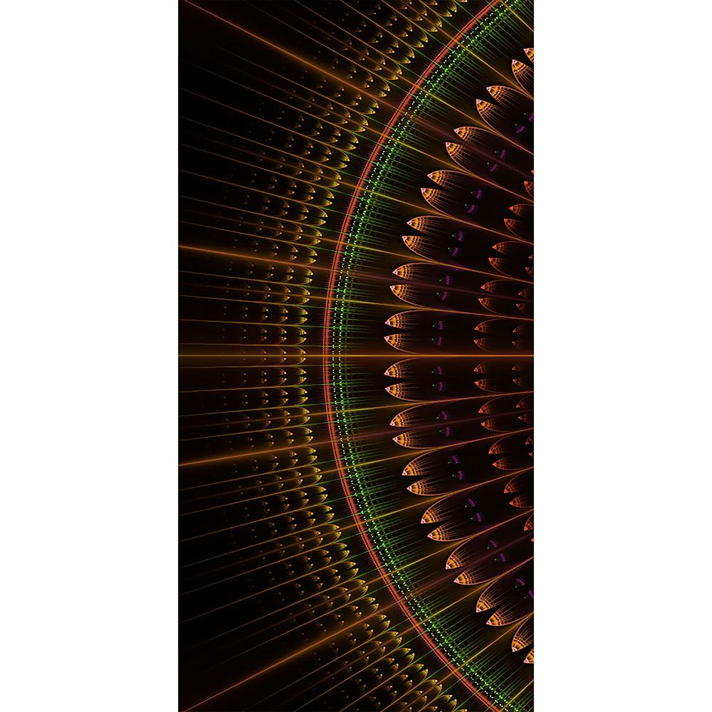 Gravura para Quadros Mandala Abstrata Cores - Afi13038 - 50x100 Cm