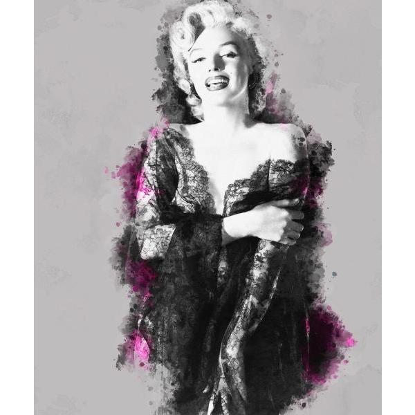 Impressão em Tela para Quadros Decorativos Ídolos Marilyn Monroe Estilosa - Afic4953