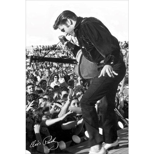 Gravura para Quadros Elvis Presley em Show Lp1183 - 60x90 Cm