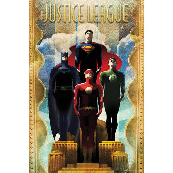 Poster para Quadros Dc Comics Liga da Justiça Fp3522 - 60x90 Cm