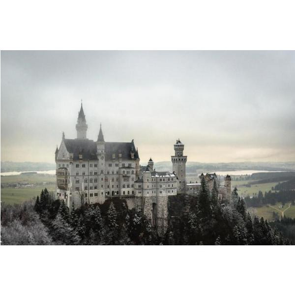 Impressão em Tela para Quadros Castelo Neuschwanstein - Afic3655
