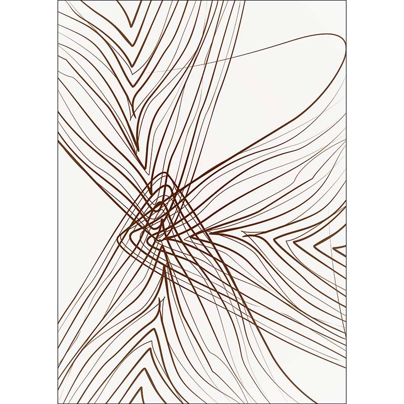 Gravura para Quadros Decorativo Abstrato Linhas Horizontal e Vertical - Afi17065