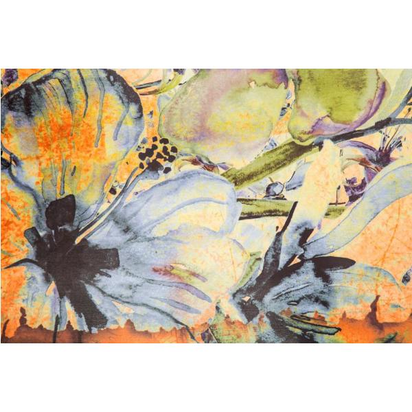 Gravura para Quadros Decorativos Abstrato Floral Colorido - Afi5605