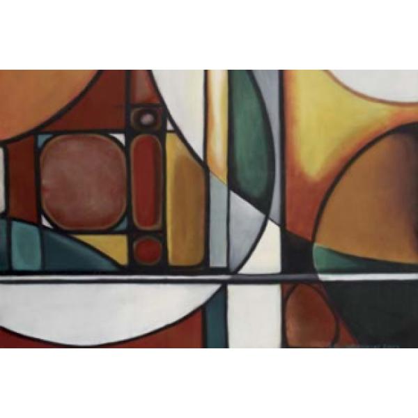 Gravura para Quadros Abstrato Cores Moderno - Cr106 - 90x60 cm